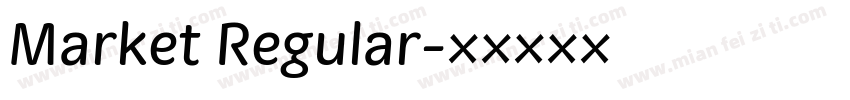 Market Regular字体转换